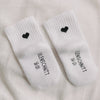 Babysocken Herz schwarz (VE = 5 Stk.)