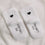 Babysocken Herz schwarz (VE = 5 Stk.)
