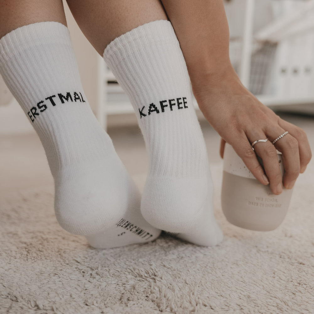 Socken Erstmal Kaffee (VE = 5 Stück)