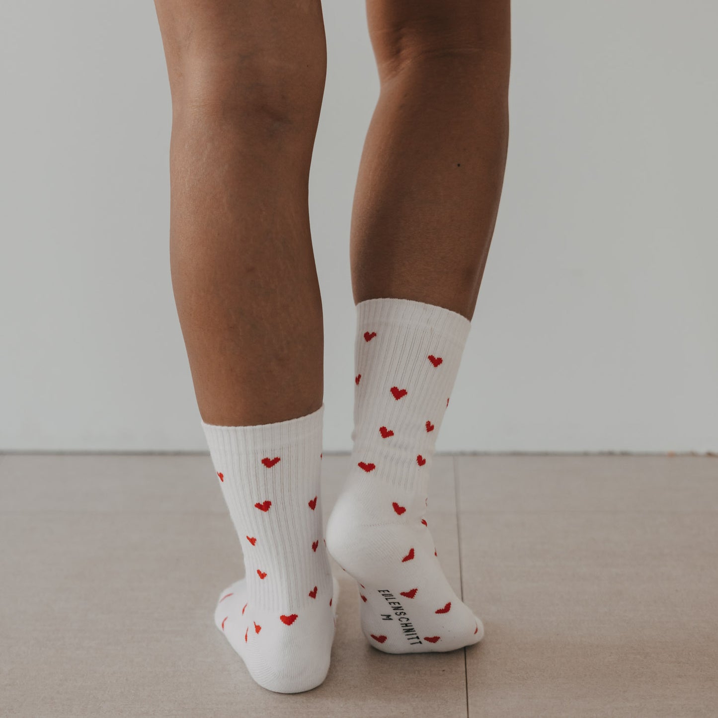 Socken Allover Herzen rot (VE = 5 Stk.)