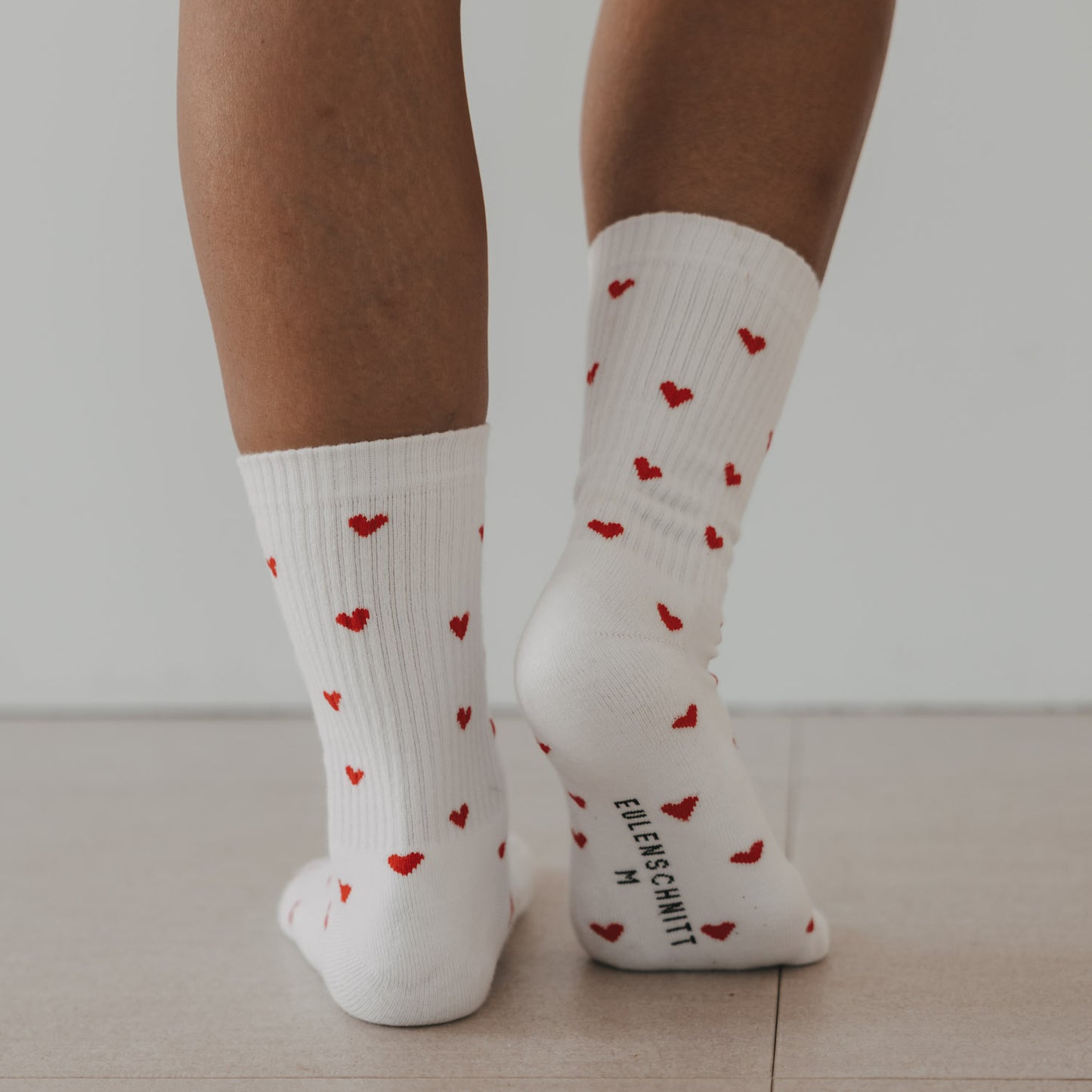 Socken Allover Herzen rot (VE = 5 Stk.)