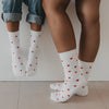 Socken Allover Herzen rot (VE = 5 Stk.)