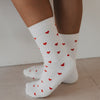 Socken Allover Herzen rot (VE = 5 Stk.)