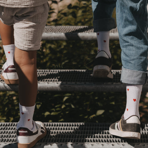 Kids Socken Allover Herzen rot (VE = 5 Stk.)