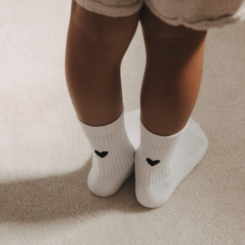 Kids Socken Herz schwarz (VE = 5 Stk.)