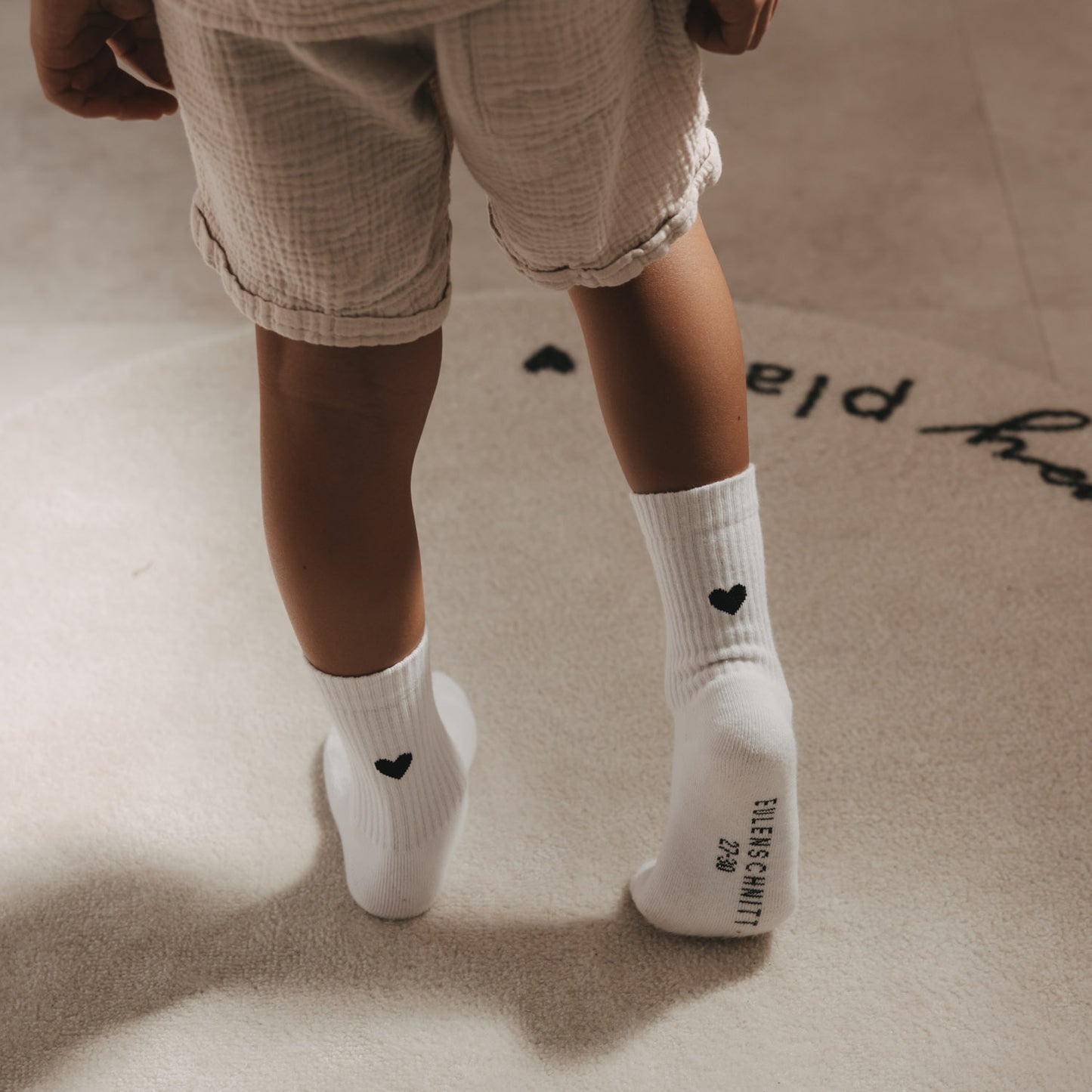 Kids Socken Herz schwarz (VE = 5 Stk.)