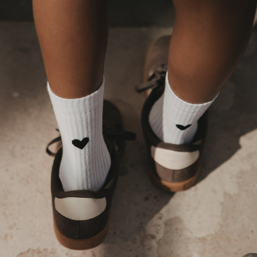 Kids Socken Herz schwarz (VE = 5 Stk.)