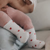 Babysocken Allover Herzen rot 16-18 (VE = 5 Stk.)