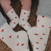 Babysocken Allover Herzen rot 16-18 (VE = 5 Stk.)