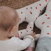 Babysocken Allover Herzen rot 16-18 (VE = 5 Stk.)