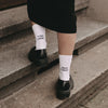 Chaussettes blanches Tu as l'air sympa aujourd'hui (VE = 5 pièces)