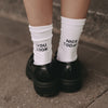 Chaussettes blanches Tu as l'air sympa aujourd'hui (VE = 5 pièces)
