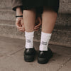 Chaussettes blanches Tu as l'air sympa aujourd'hui (VE = 5 pièces)