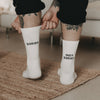 Socks white Sorry not Sorry (VE = 5 pieces)