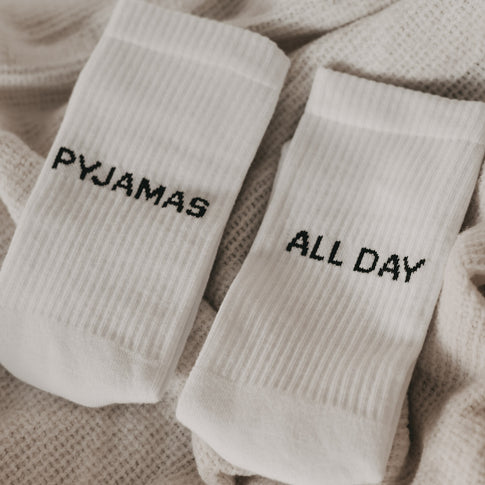 Socks white pajamas all day (VE = 5 pieces)