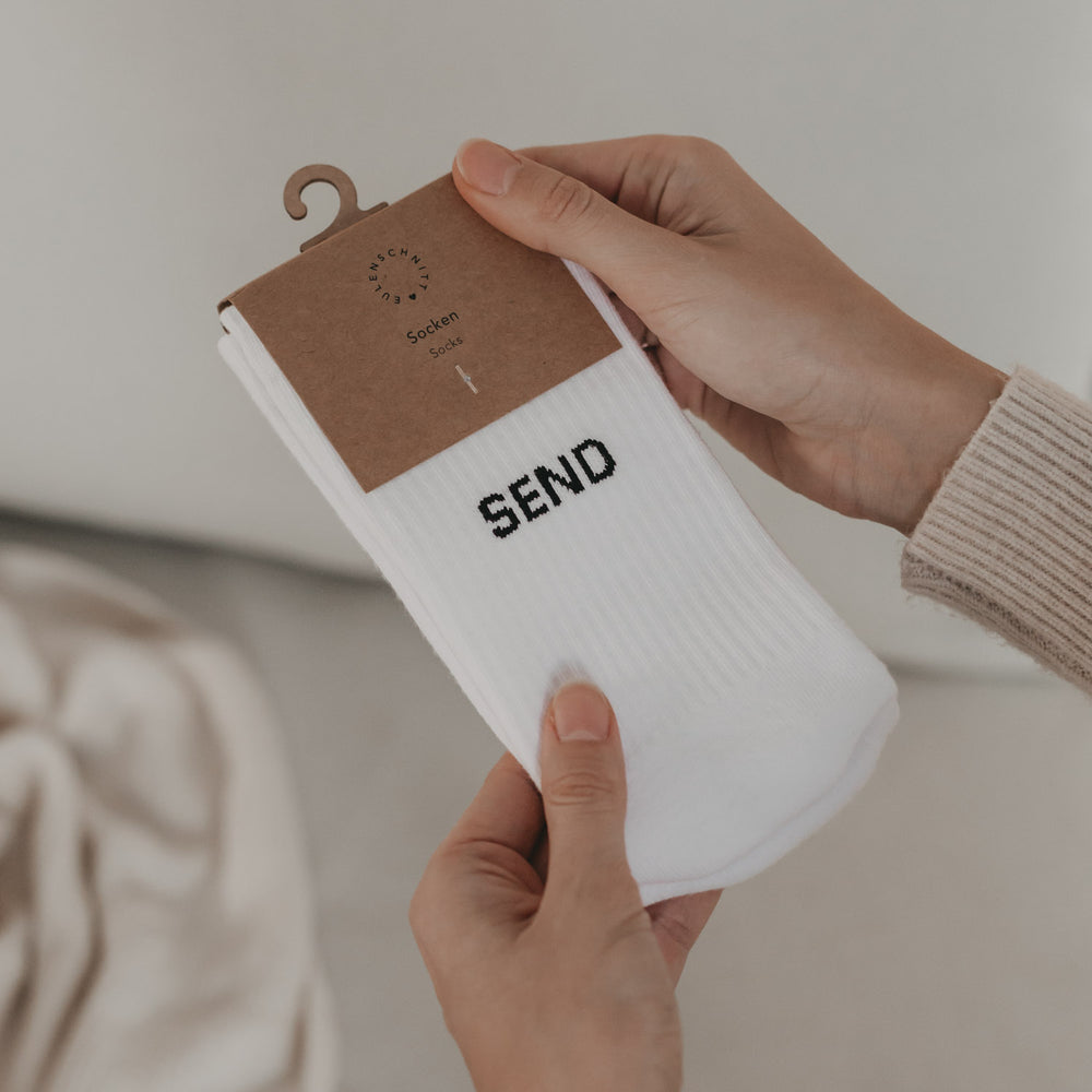 Chaussettes blanches Envoie des nus (VE = 5 pièces)