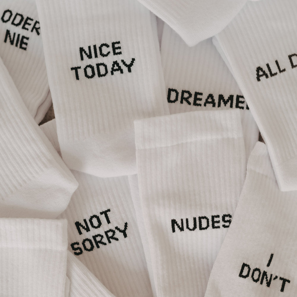 Chaussettes blanches Envoie des nus (VE = 5 pièces)