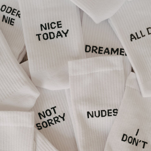 Chaussettes blanches Envoie des nus (VE = 5 pièces)