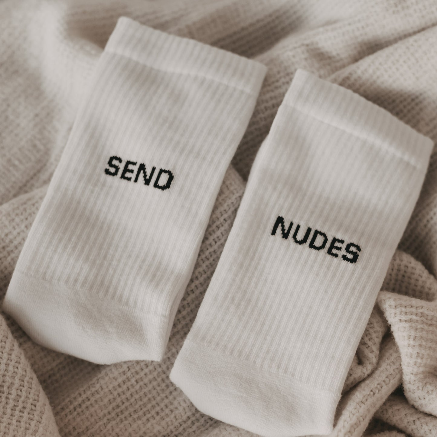 Chaussettes blanches Envoie des nus (VE = 5 pièces)