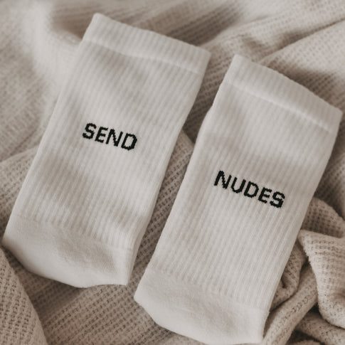 Chaussettes blanches Envoie des nus (VE = 5 pièces)