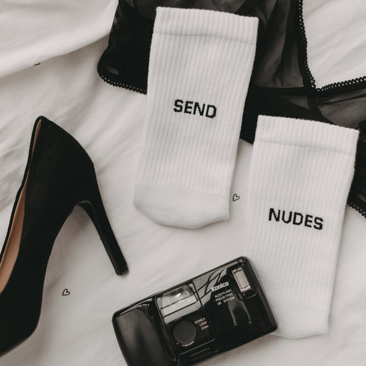 Chaussettes blanches Envoie des nus (VE = 5 pièces)