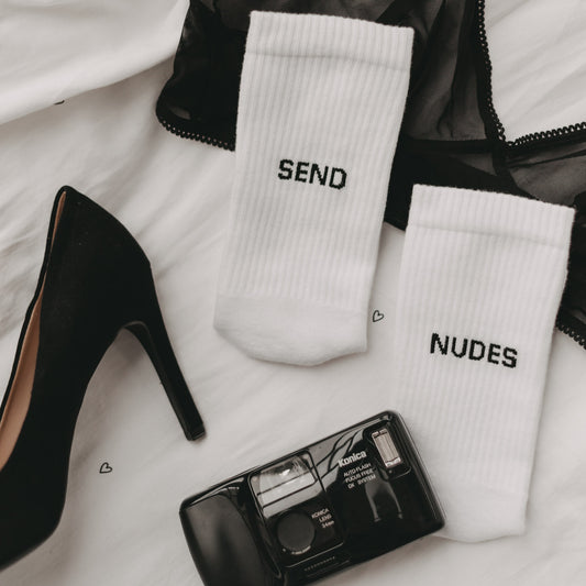 Chaussettes blanches Envoie des nus (VE = 5 pièces)