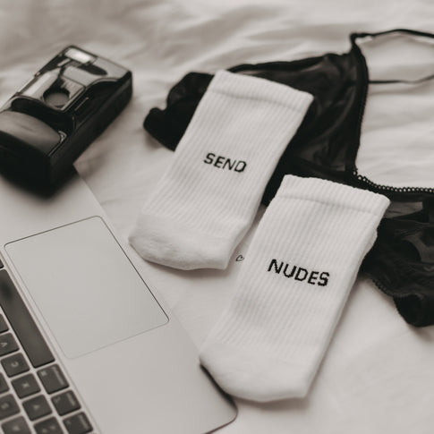 Chaussettes blanches Envoie des nus (VE = 5 pièces)