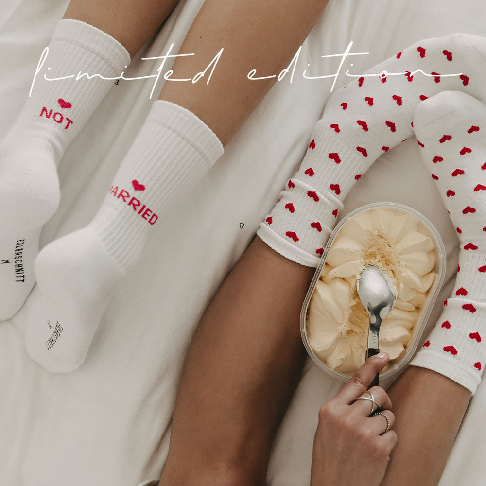 Chaussettes blanches limitées Not Married (VE = 5 Stk.)