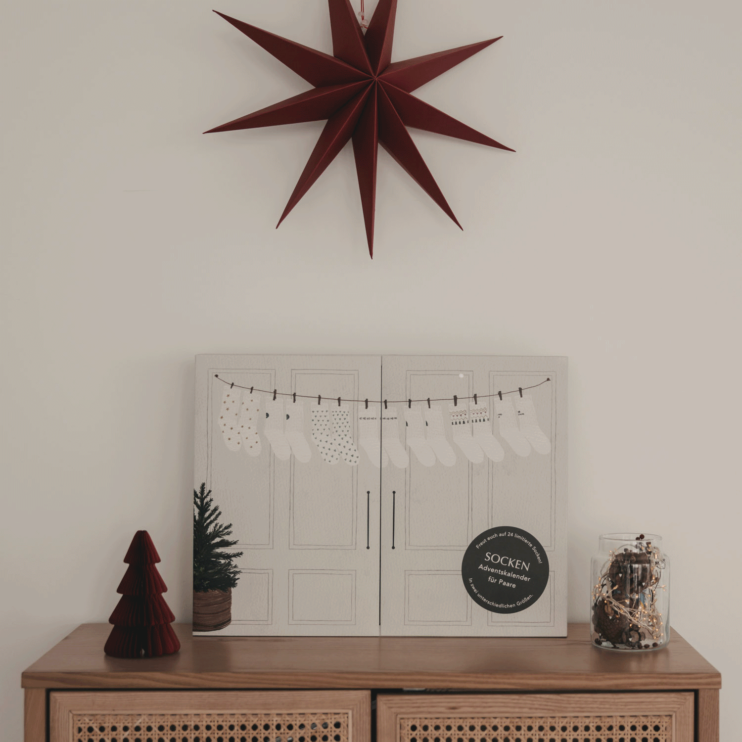 Adventskalender Socken für Zwei