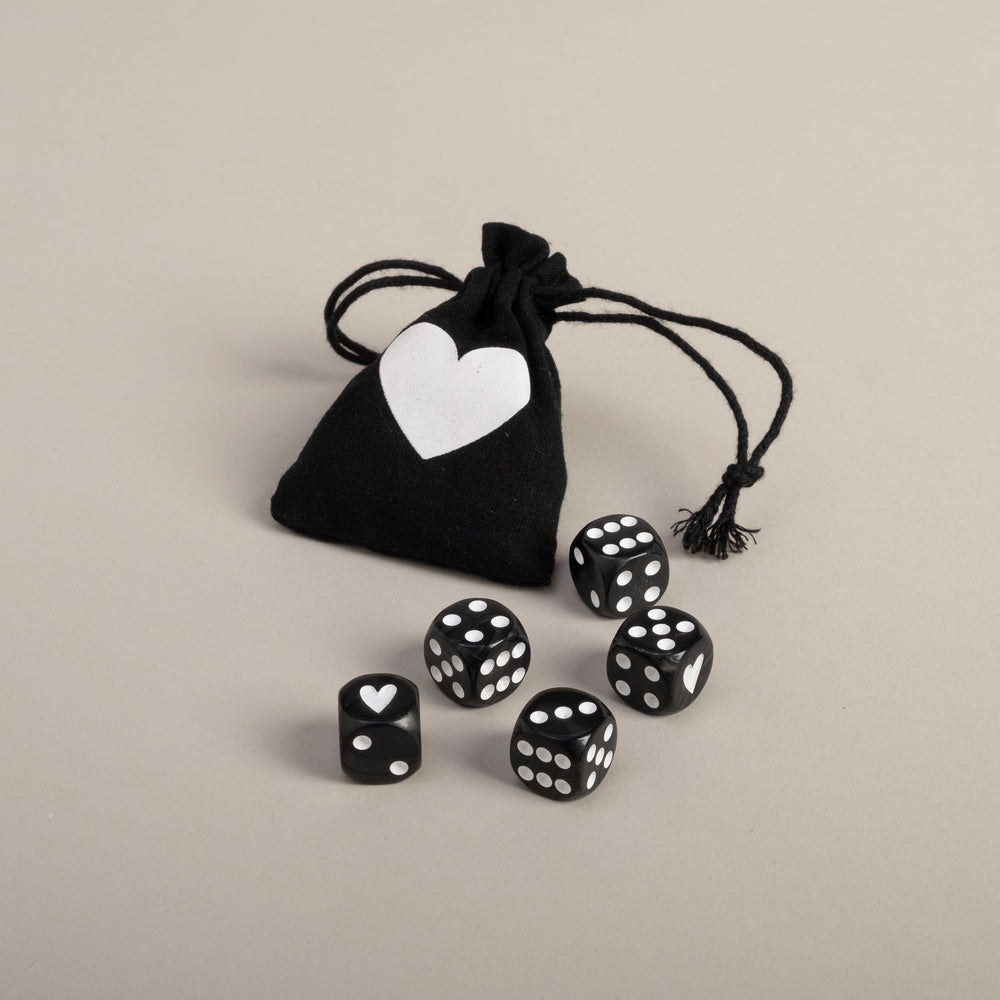 Dice Set Black (PU = 8 Sets)