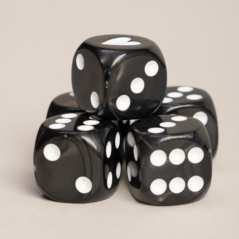 Dice Set Black (PU = 8 Sets)