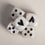 Dice set mother-of-pearl black (VE = 8 sets)