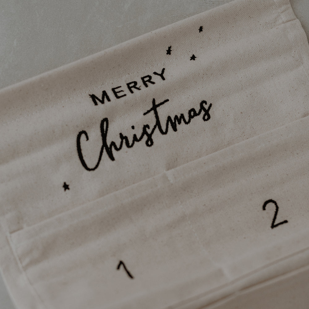 Adventskalender Merry Christmas 30 cm (1 VE = 3 Stk.)