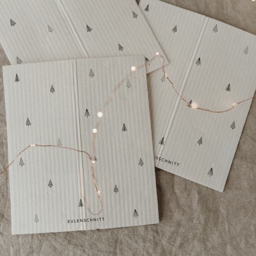 Schwammtücher Tannen weiß im 3er Set (VE = 10 Stk)