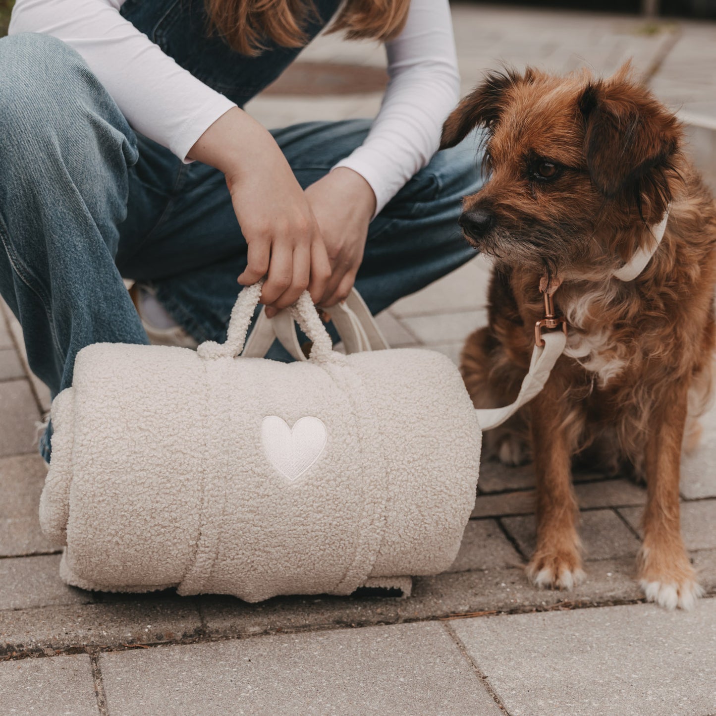 Hundedecke creme M (VE = 4 Stk.)
