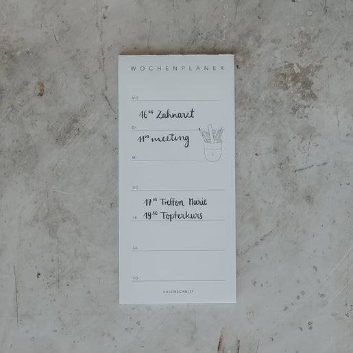 Block weekly planner (VE = 10 pcs)
