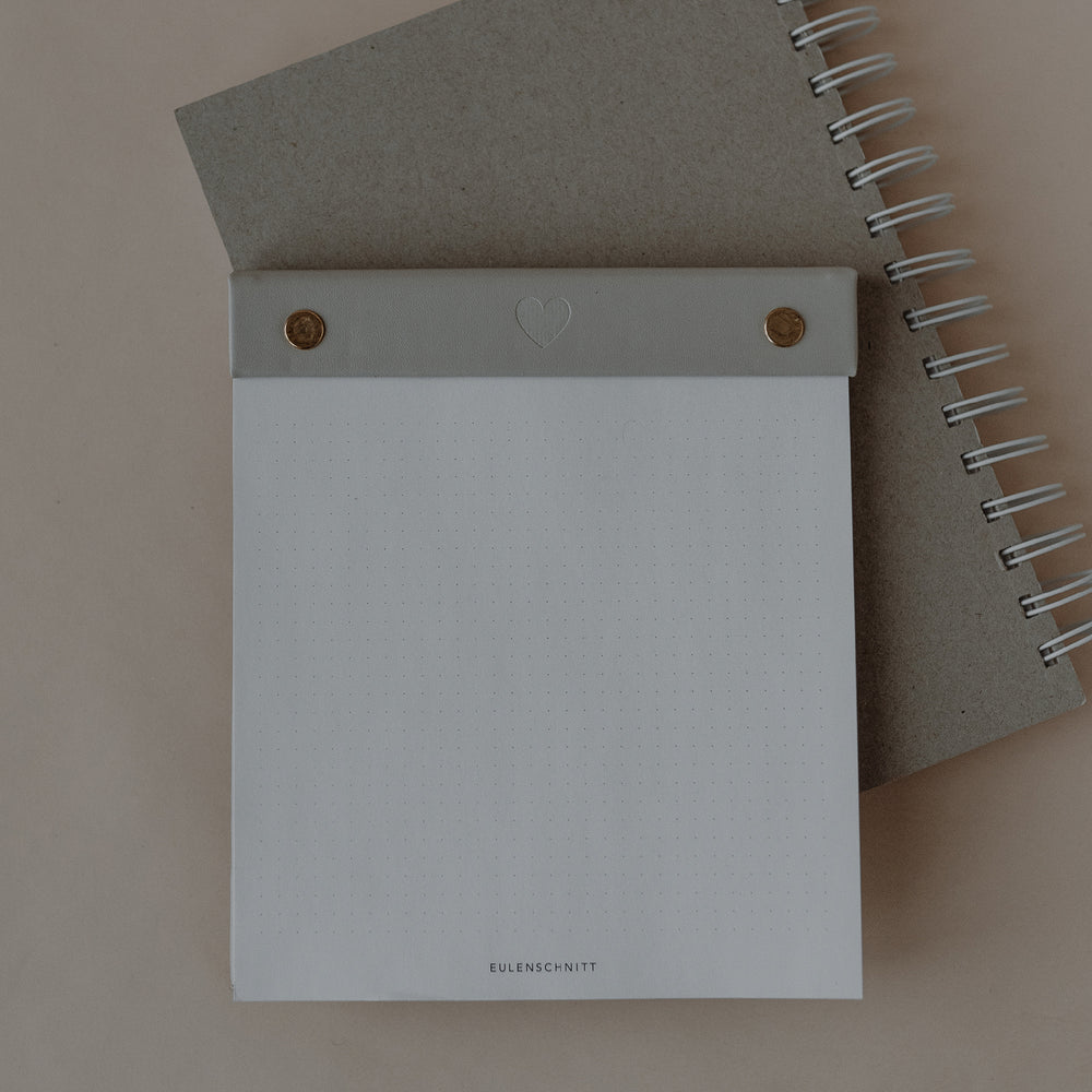 Bloc-notes cœur rechargeable (VE = 6 pcs)