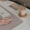 Desk pad heart beige (PU = 6 pcs.)