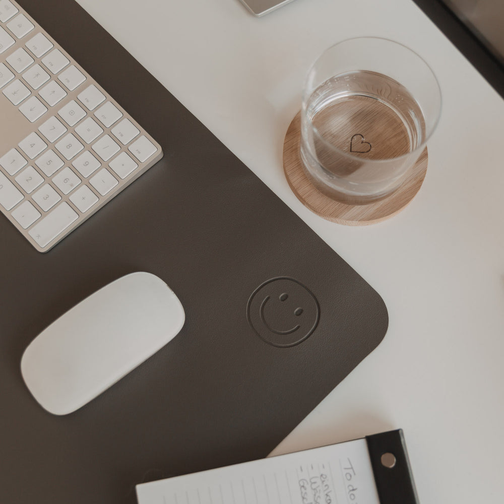 Desk pad Smiley anthracite (VE = 6 pcs.)