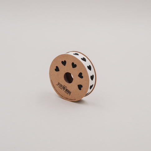 Geschenkband 5m Herzen (VE = 8 Stk.)