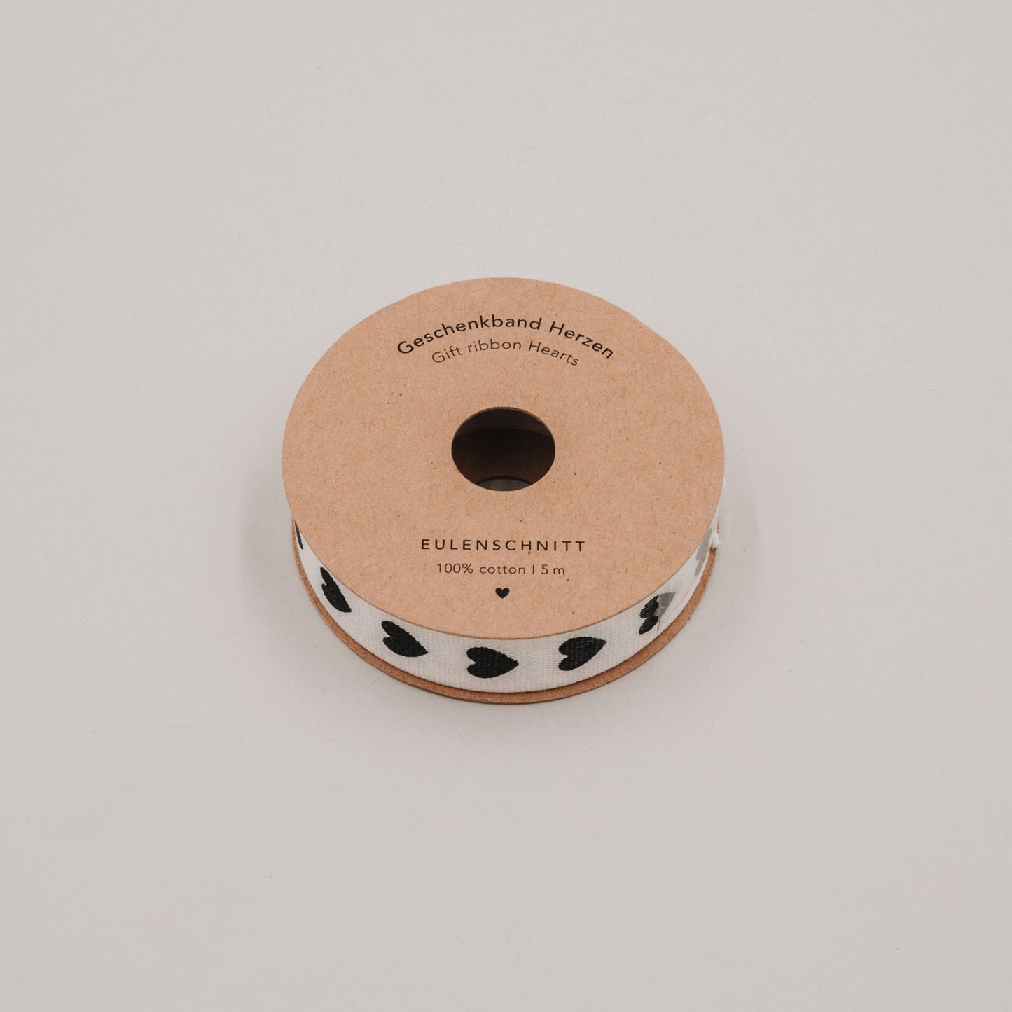 Geschenkband 5m Herzen (VE = 8 Stk.)