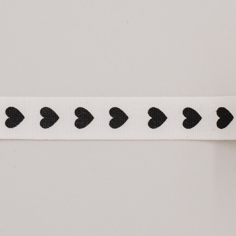 Geschenkband 5m Herzen (VE = 8 Stk.)