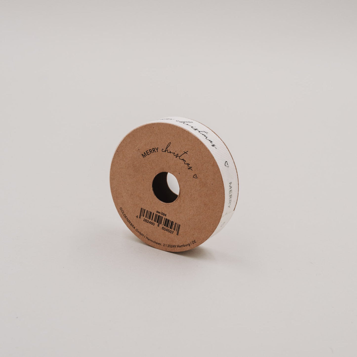 Geschenkband 5m Merry Christmas (VE = 8 Stk.)