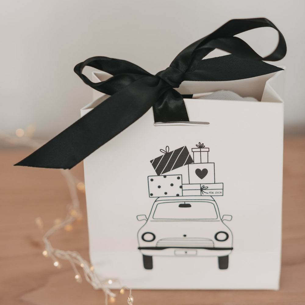 Geschenktüte Christmas car (VE = 10 Stück)