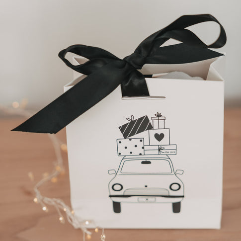 Geschenktüte Christmas car (VE = 10 Stück)