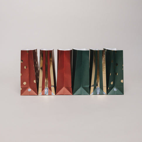Papiertüten Weihnachten S im 6er Set (VE = 5 Sets)