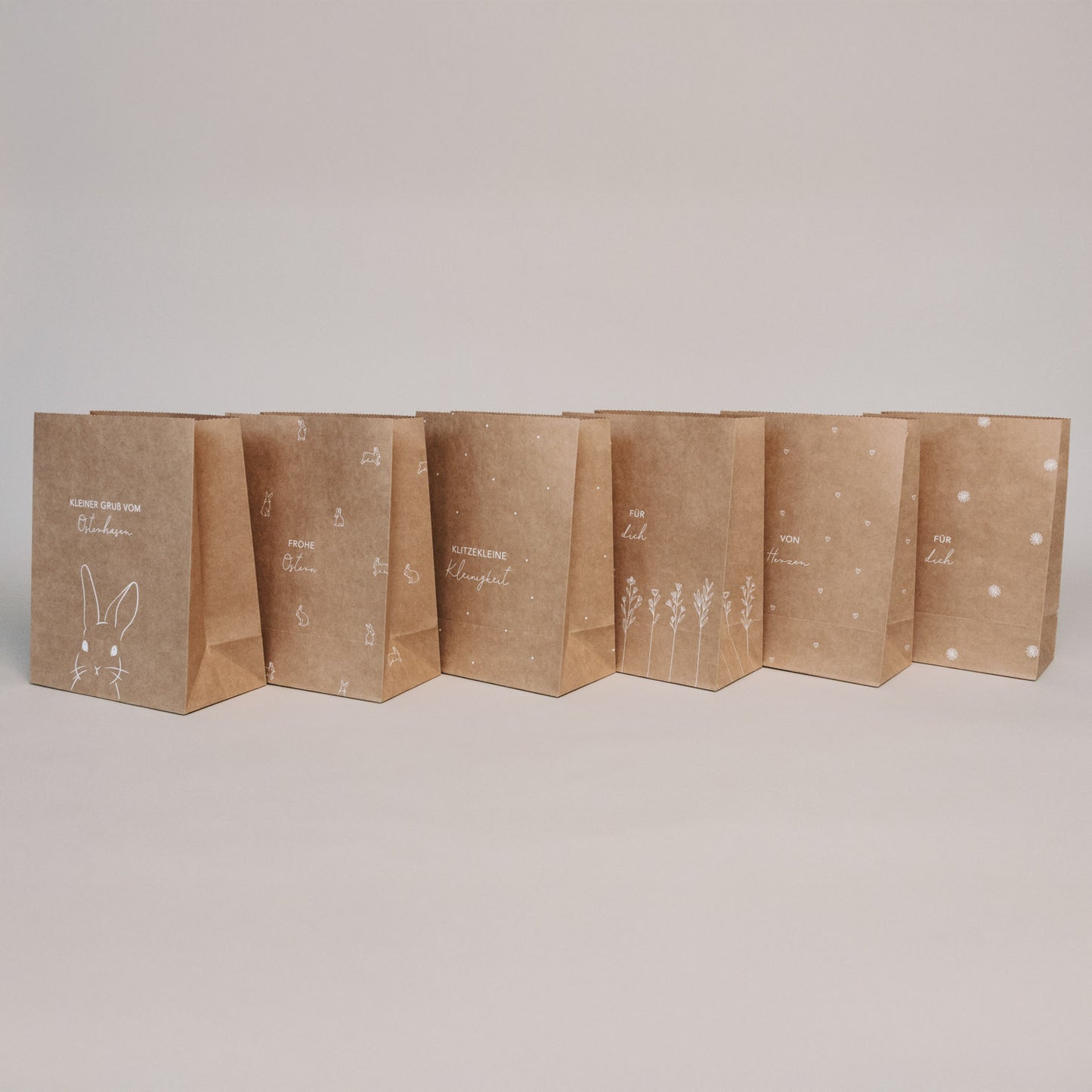 Papiertüten Ostern M im 6er Set (VE = 5 Sets)