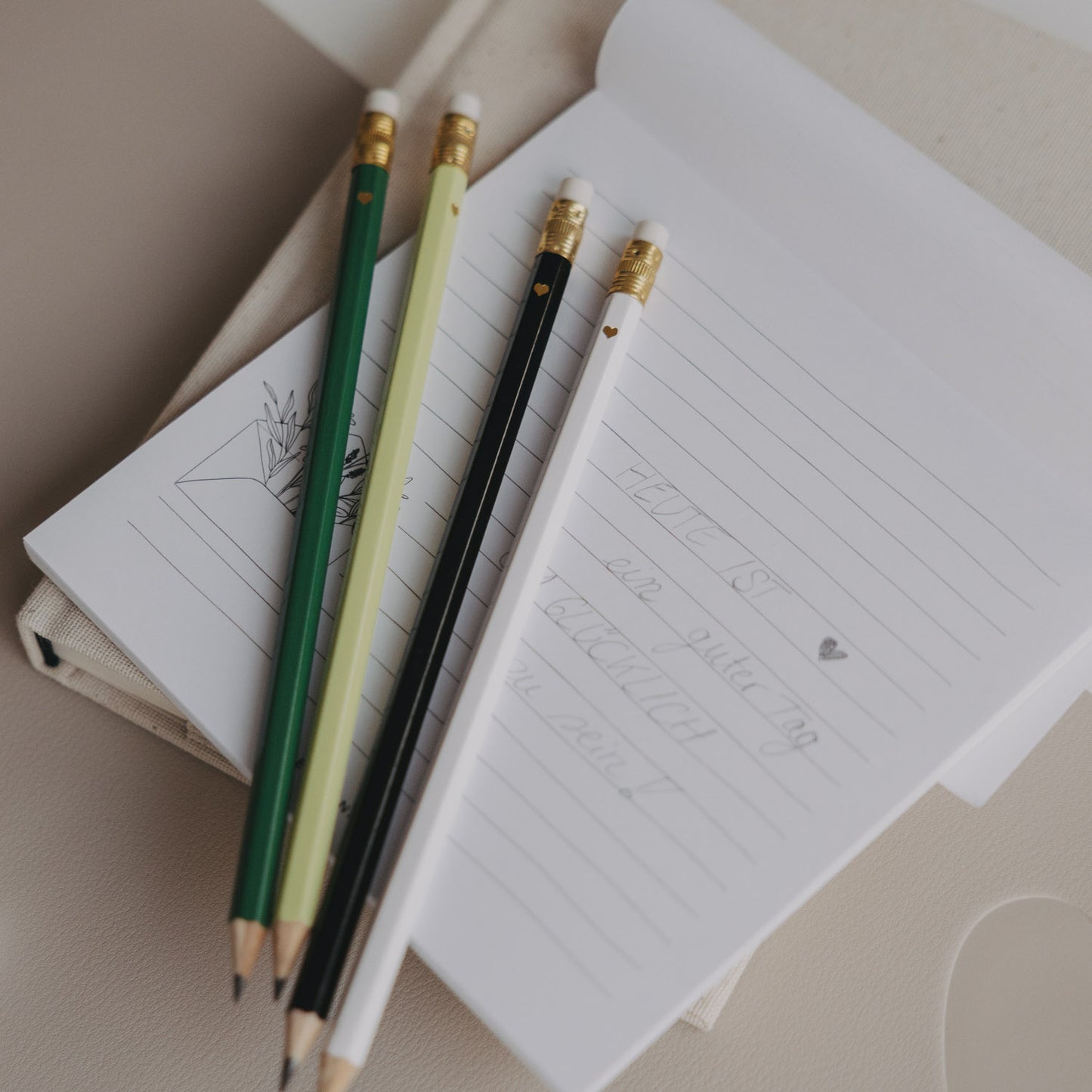 Bleistift Set grün 4er Set (VE = 10 Sets)