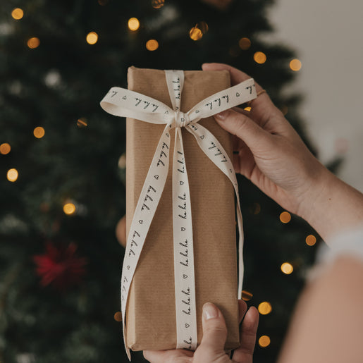 Geschenkband 5m Ho ho ho (VE = 8 Stk.)