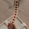 Geschenkband 5m Herzen rot (VE = 8 Stk.)
